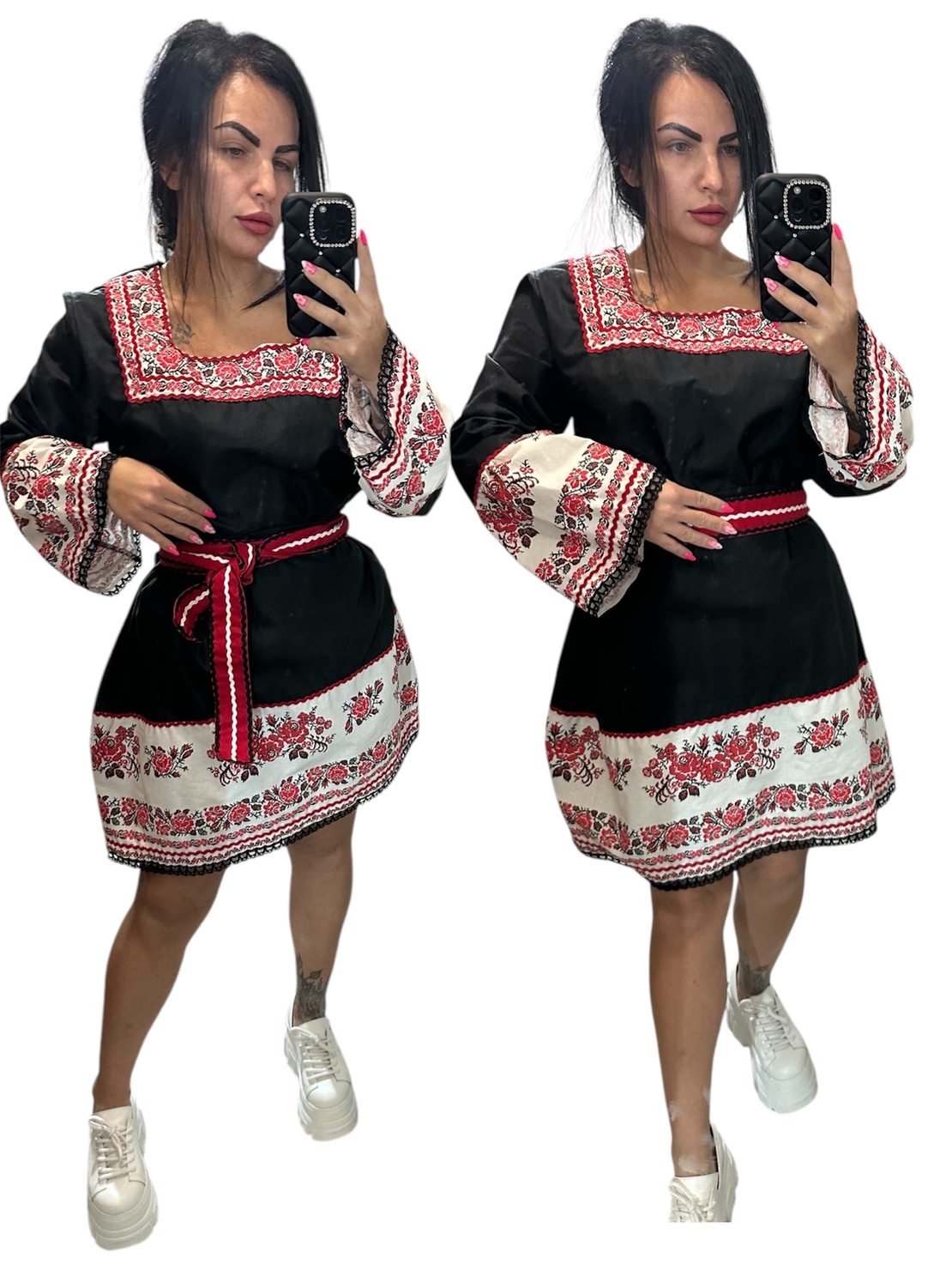 рокля с етно мотиви 41