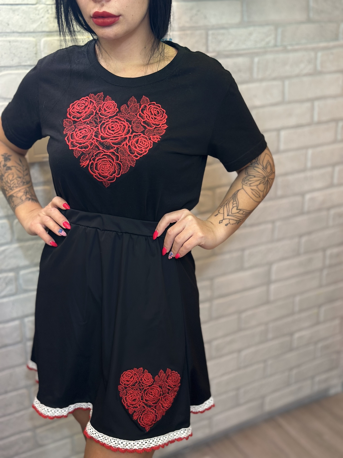 Тениска Сърце от Рози