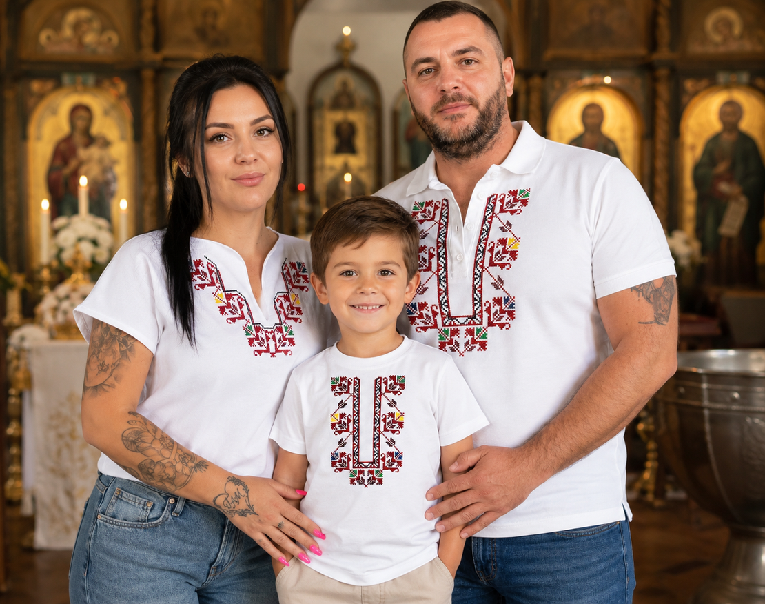 Детска тениска с народна шевица „Закрила“
