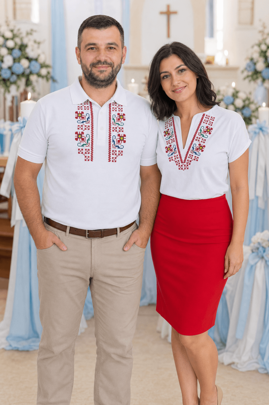 Дамска  тениска с тракийска шевица„Тракия“