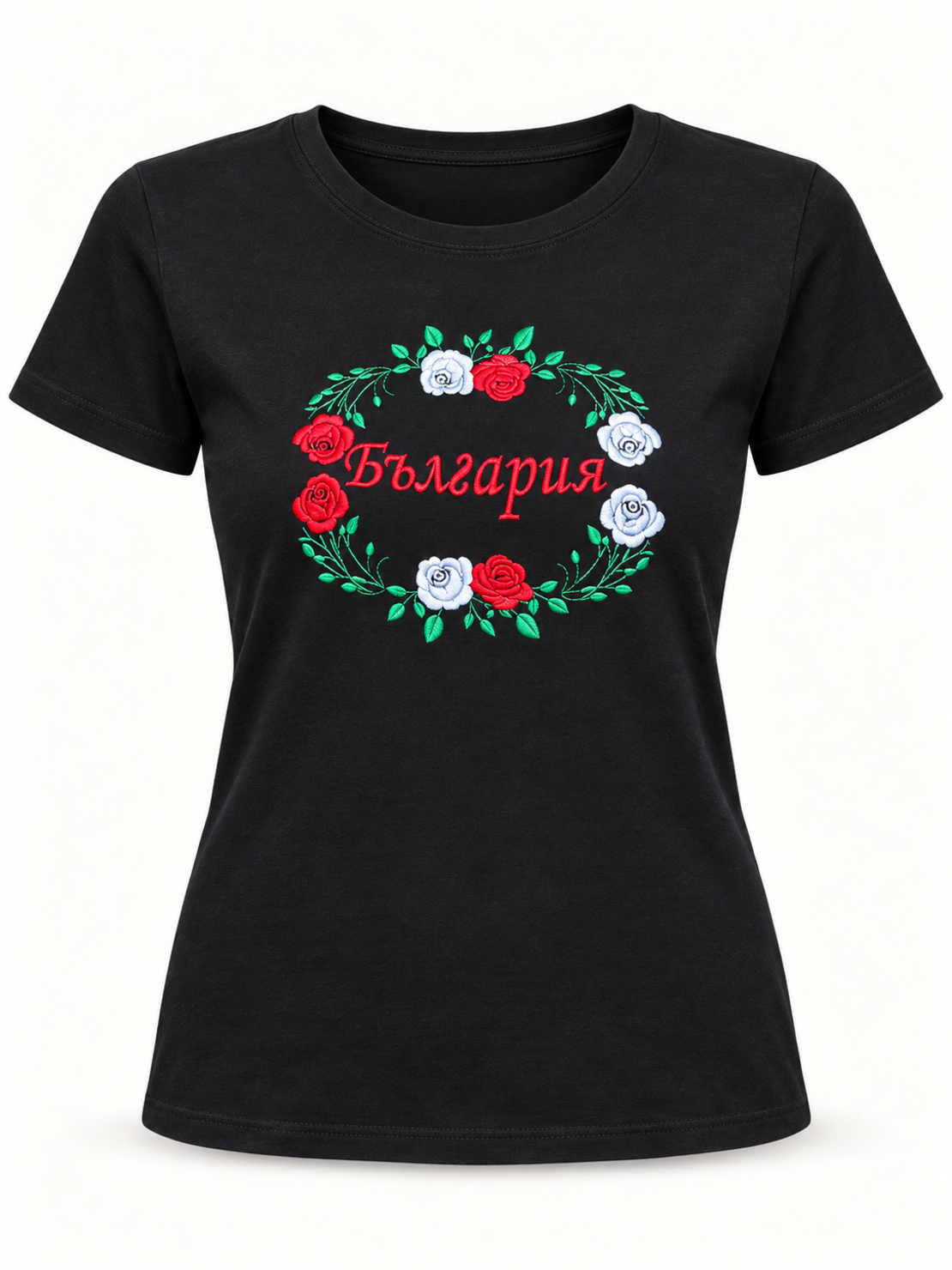 Тениска с бродерия „България“ 🇧🇬