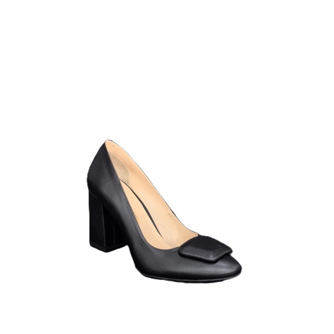 Women's elegant shoes / genuine leather / 728-07/black
