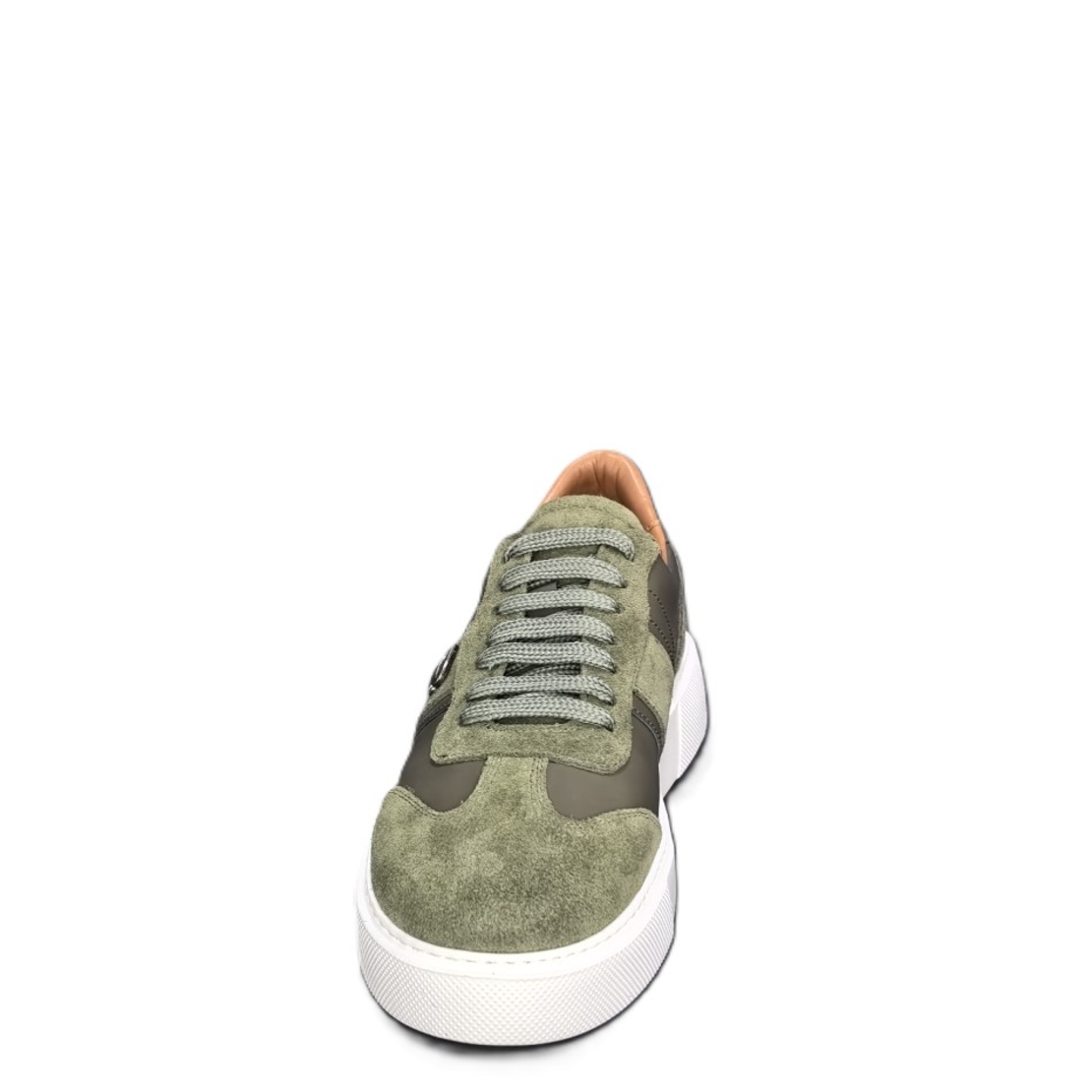 Men's sneakers / sneaker / genuine leather /74-30/green