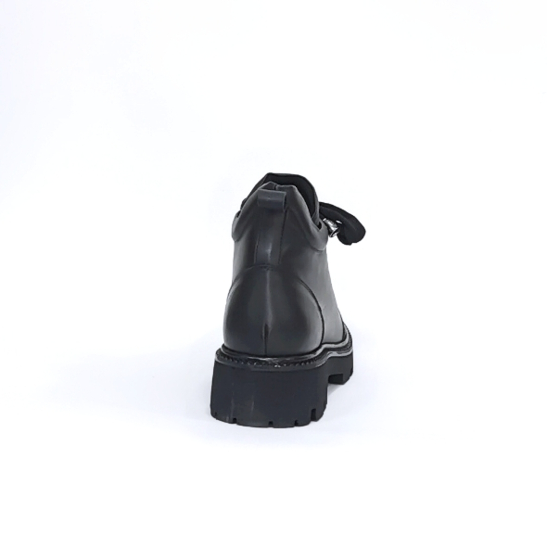 Women's casual boots made of natural leather in black/7334