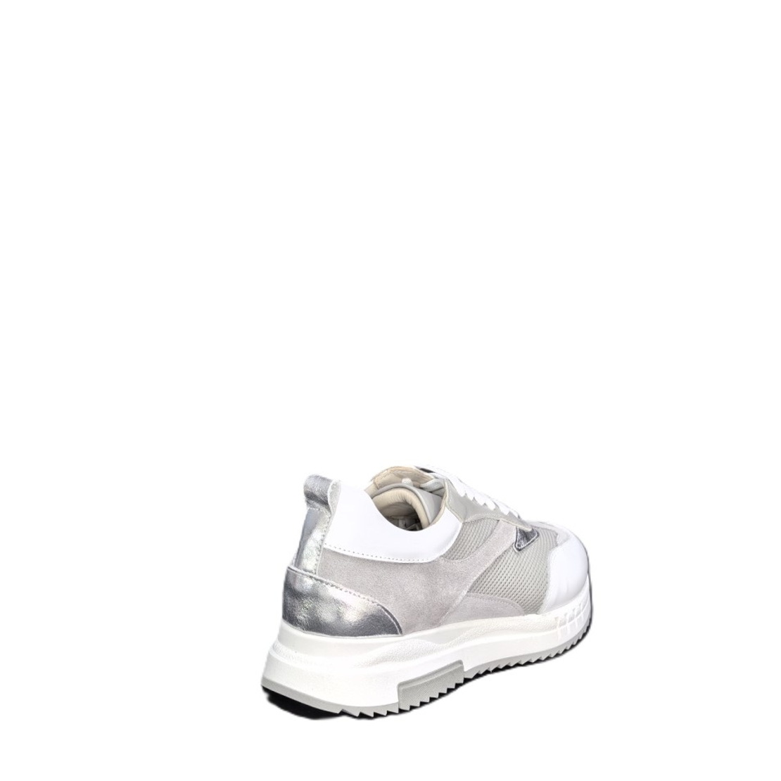 Дамски сникърс /естествена кожа /721-39/бяло+сиво