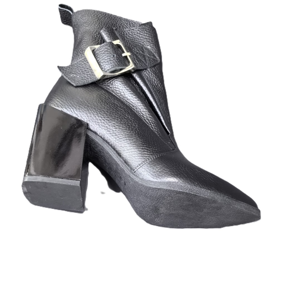 Женские элегантные сапоги / натуральная кожа / 720-88 / черные