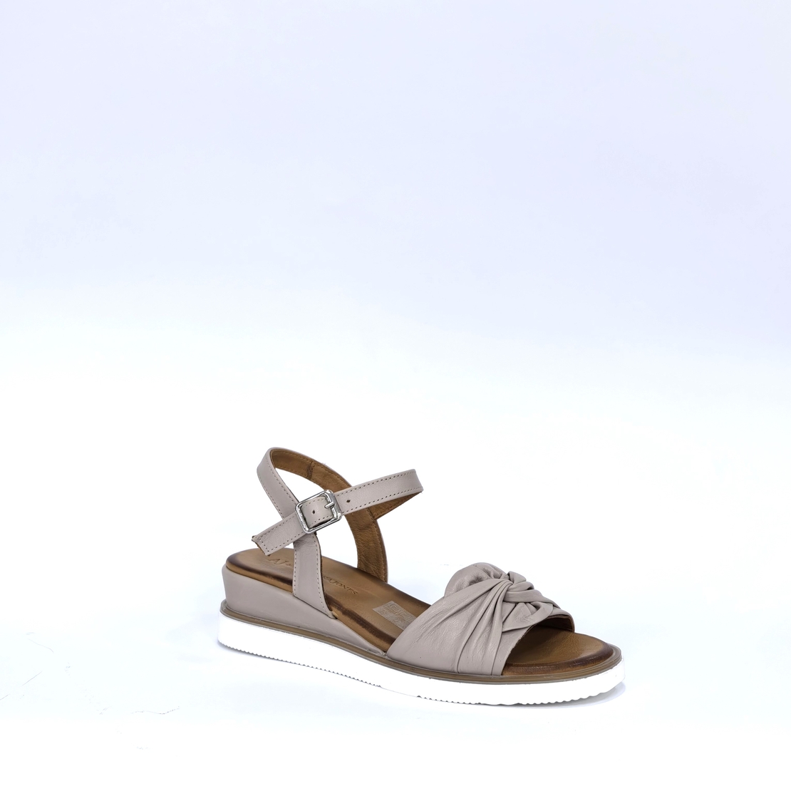 Women's sandals / genuine leather / powder /78373