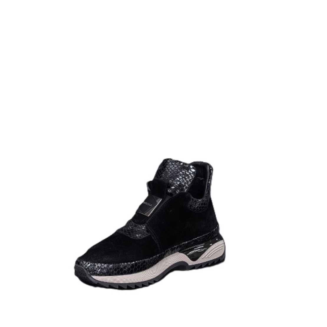 Women's casual boots / genuine leather / 735-05 / black
