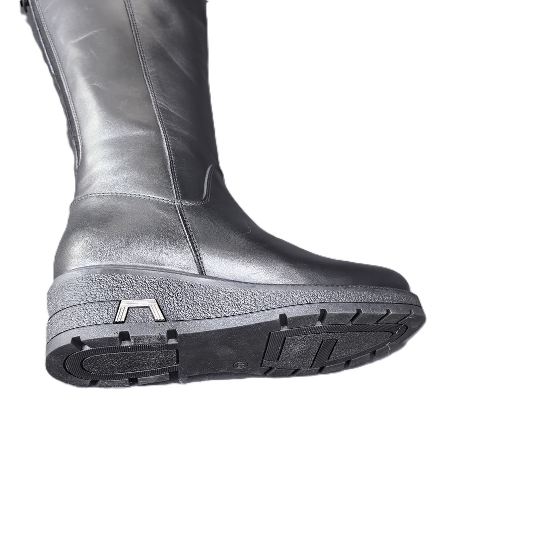 Дамски ежедневни ботуши / естествена кожа /черно /723-11