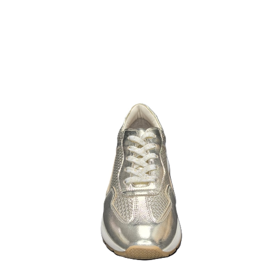 Women's sneakers / genuine leather / anatomical insole / 720-35 / gold