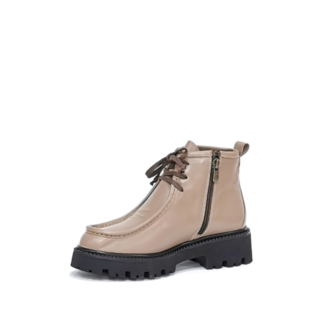 Women's mink natural leather casual boots/7333