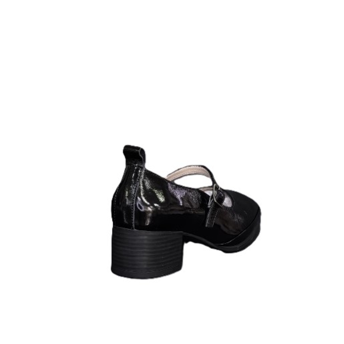 Women's casual shoes / genuine leather / anatomical insole / black / 756-46