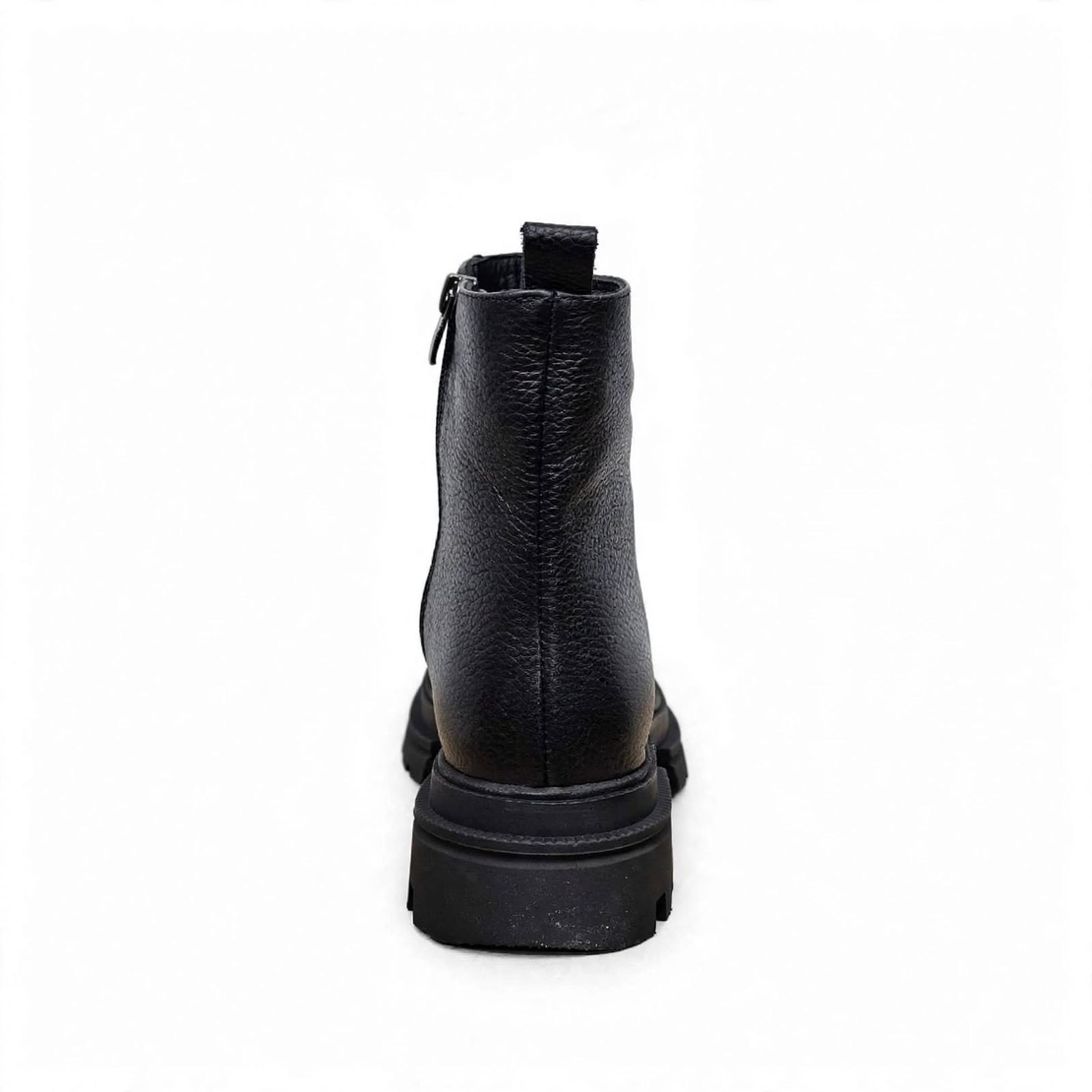 Women's boots with lamb's wool/genuine leather/79-28/black/