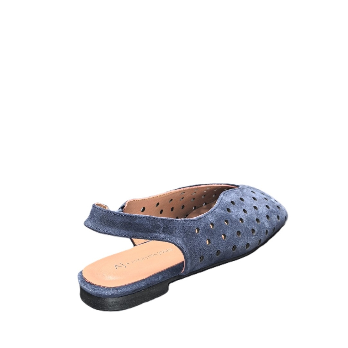 Women's moccasins/slippers / genuine leather/716-42/blue