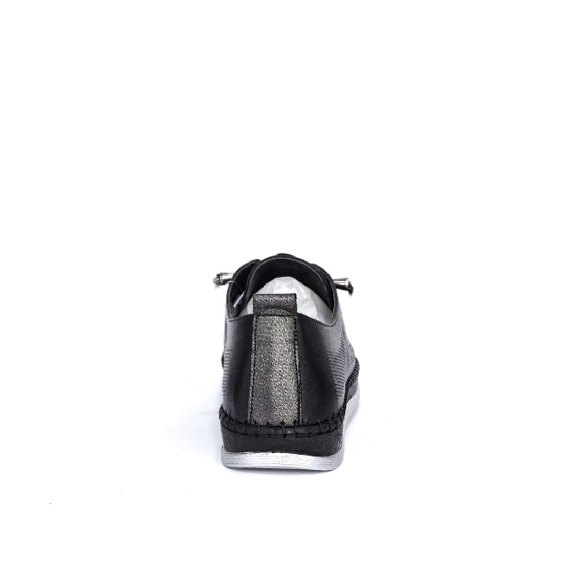 Women's casual shoes / genuine leather / anatomical insole / black / 756