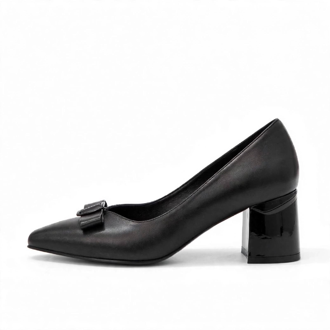 Women's elegant shoes/genuine leather/70-03/black