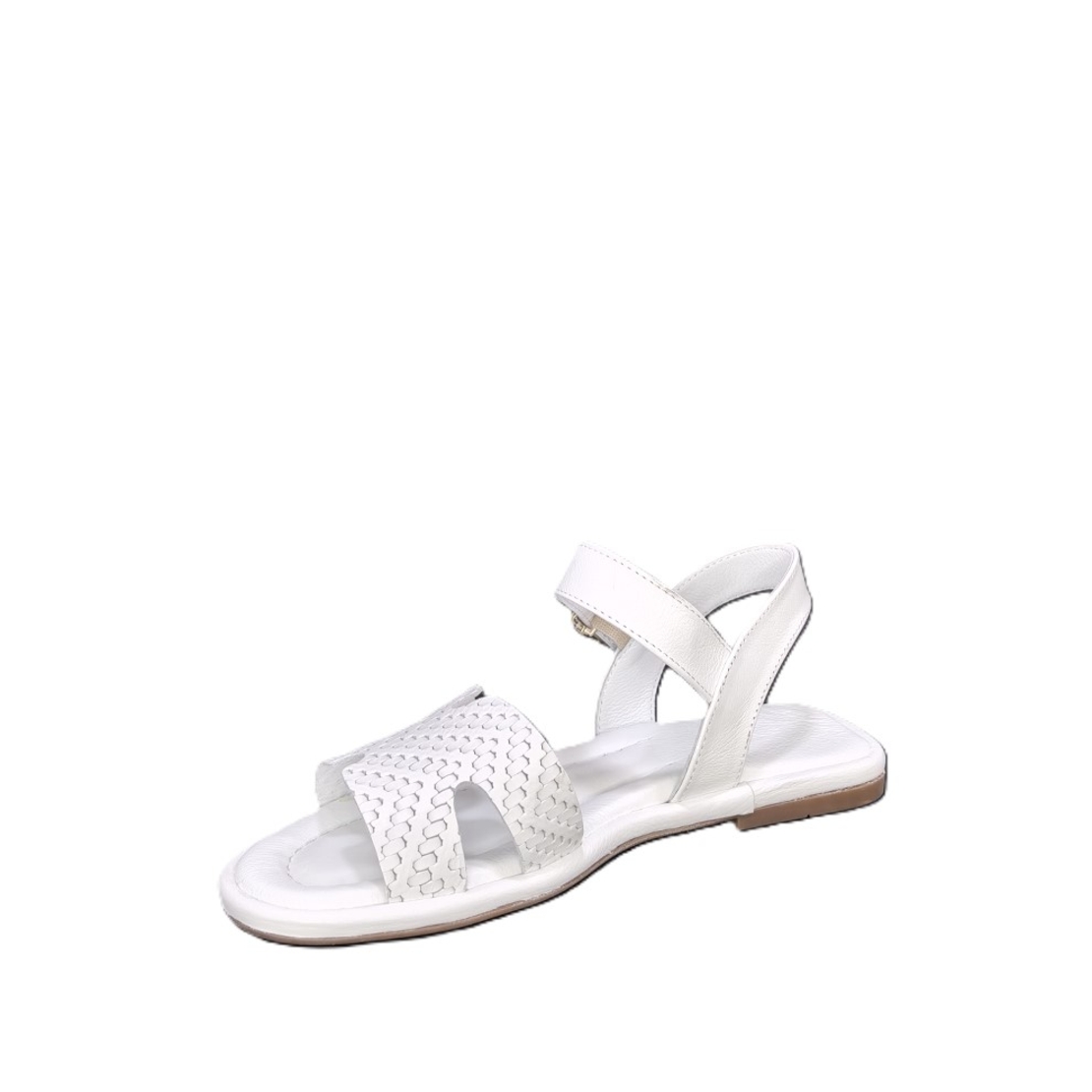 Women's sandals / genuine leather / 7296/white