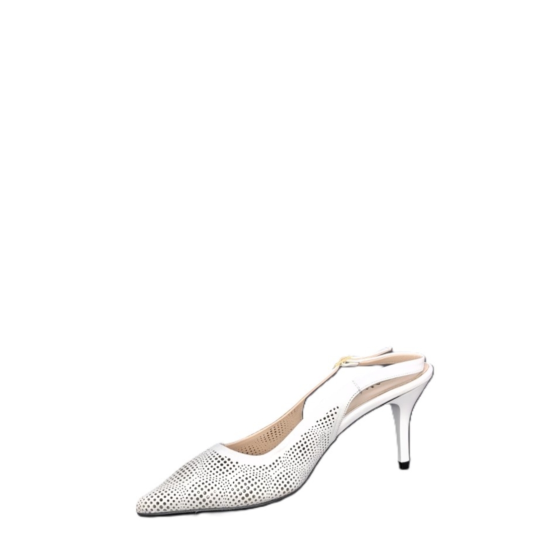 Women's elegant shoes/natural leather/726-51/white