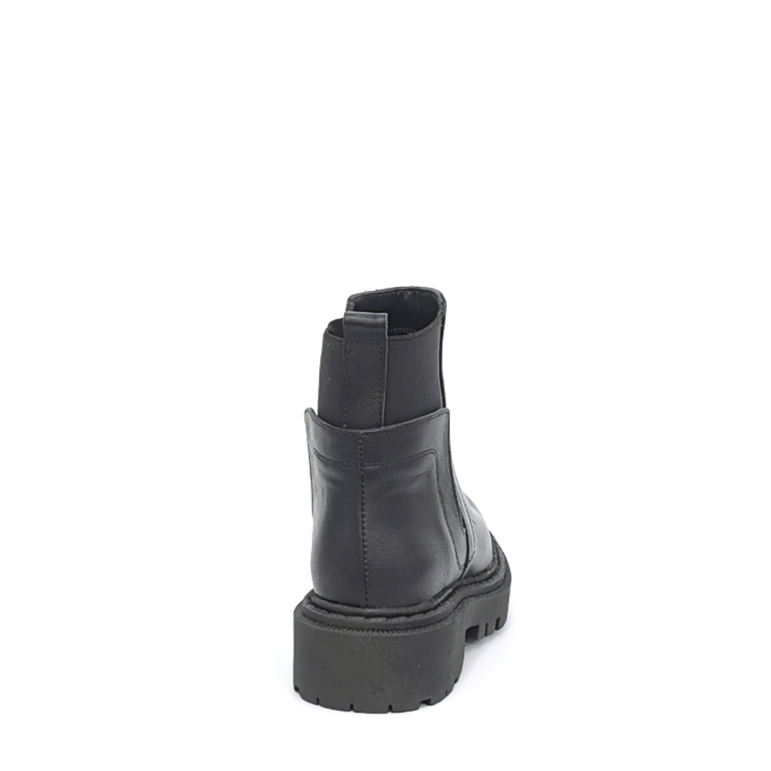 Women's casual boots made of natural leather in black/76694