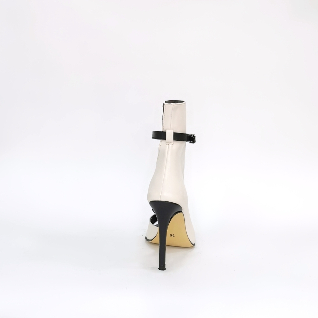 Women's elegant sandals /eco leather/ white/7212