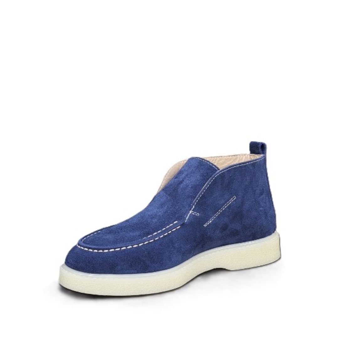 Women's elegant boots /moccasin/ genuine leather/ 70-02/blue