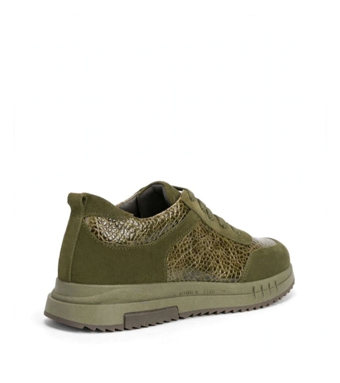 Women's sneakers / genuine leather / 724-41 / green / anatomic insole