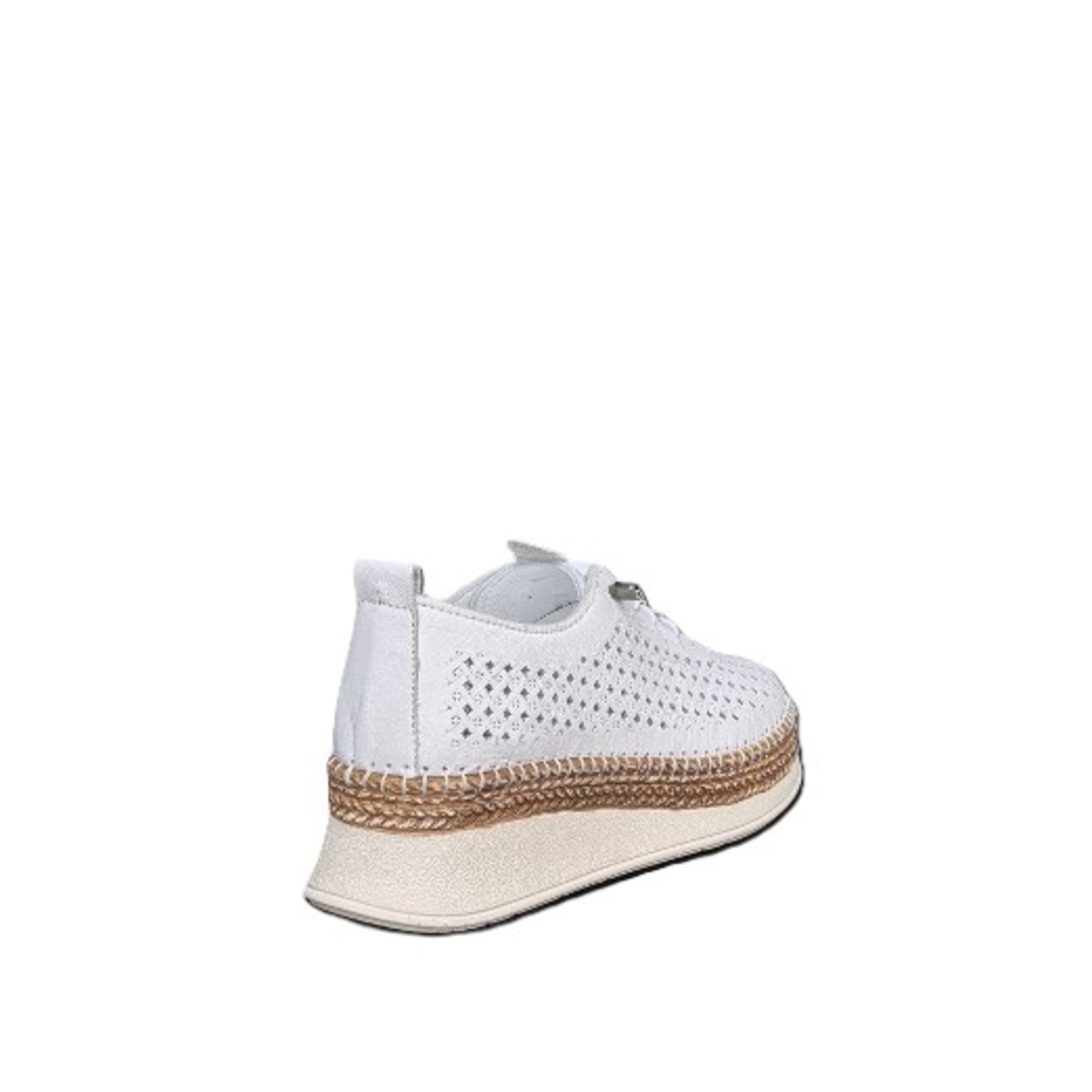 Women's casual shoes / genuine leather / anatomical insole / white / 736