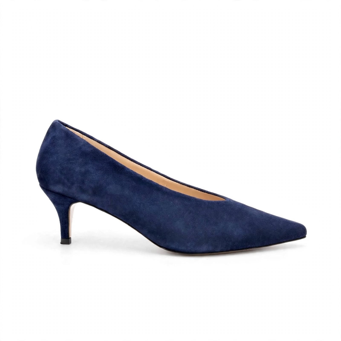 Elegant women's shoes / genuine leather / 735-79 / blue suede