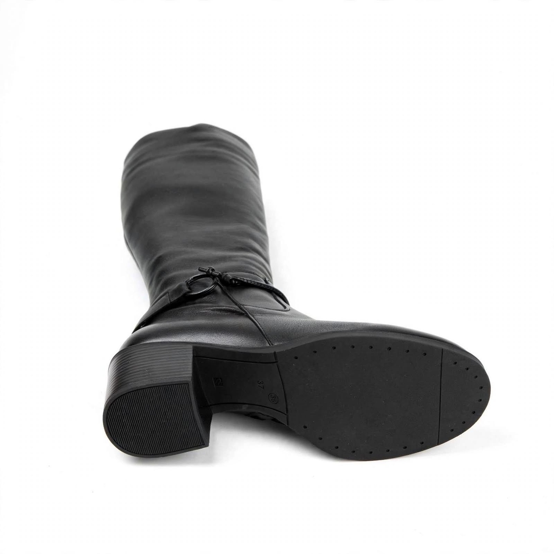Elegant women's boots / genuine leather / 722-42 / black