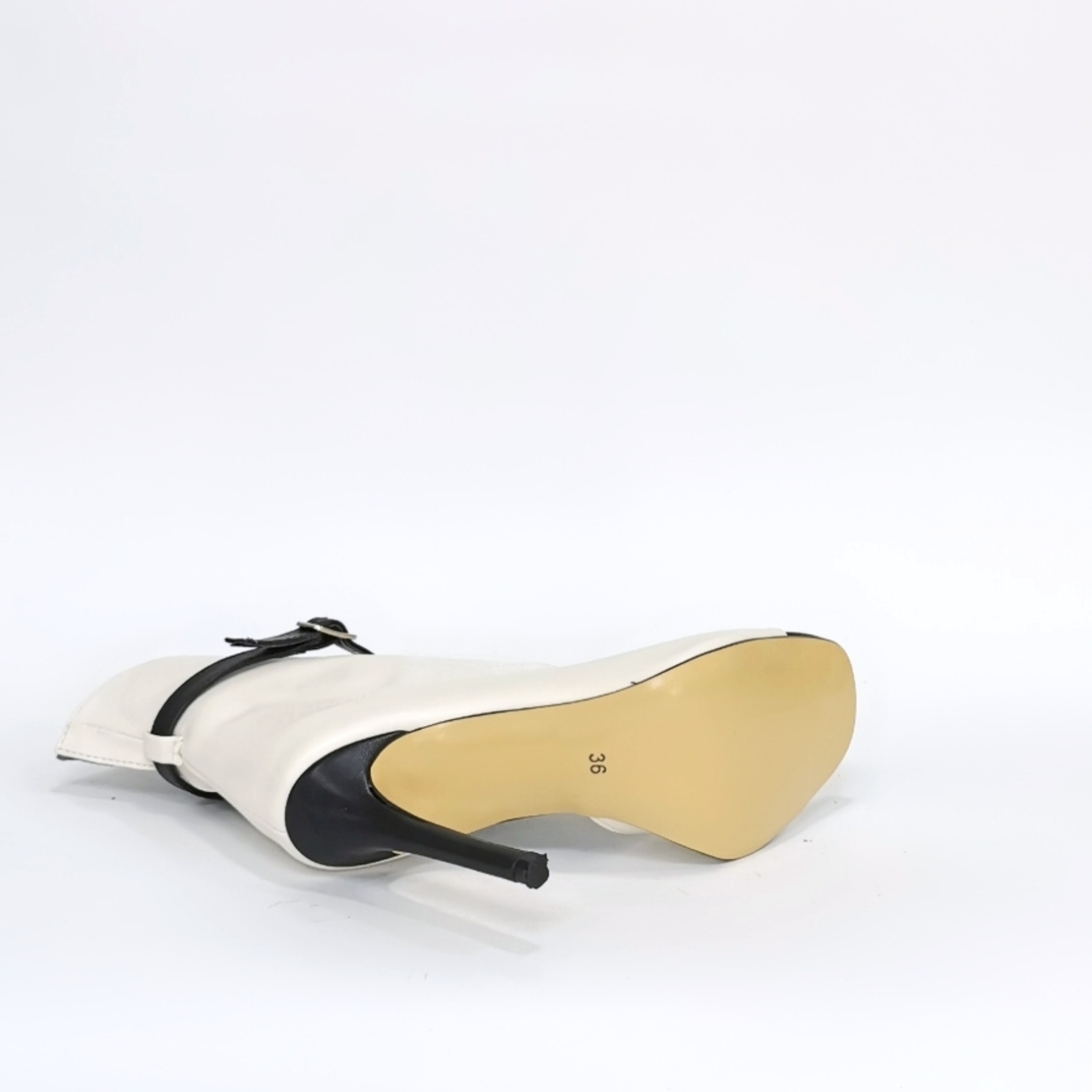Women's elegant sandals /eco leather/ white/7212