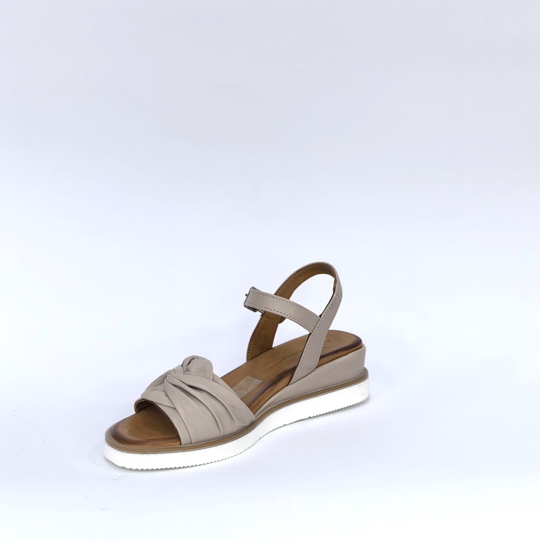 Women's sandals / genuine leather / powder /78373