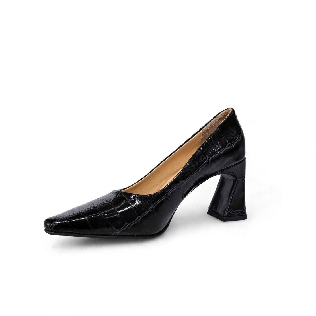 Women's elegant shoes / genuine leather / 717-71 / black