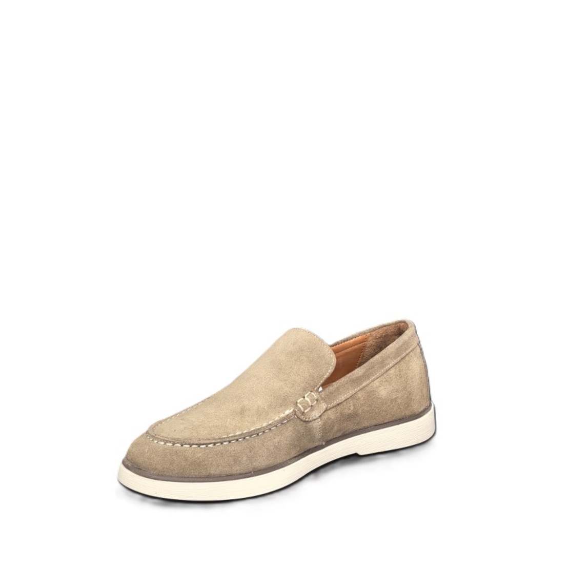 Мъжки мокасини / лоуфъри  / естествена кожа / 7123/бежаво/анатомична стелка