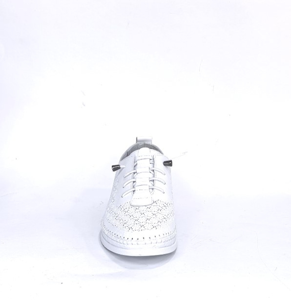 Women's casual shoes / natural leather / anatomical insole / white /756