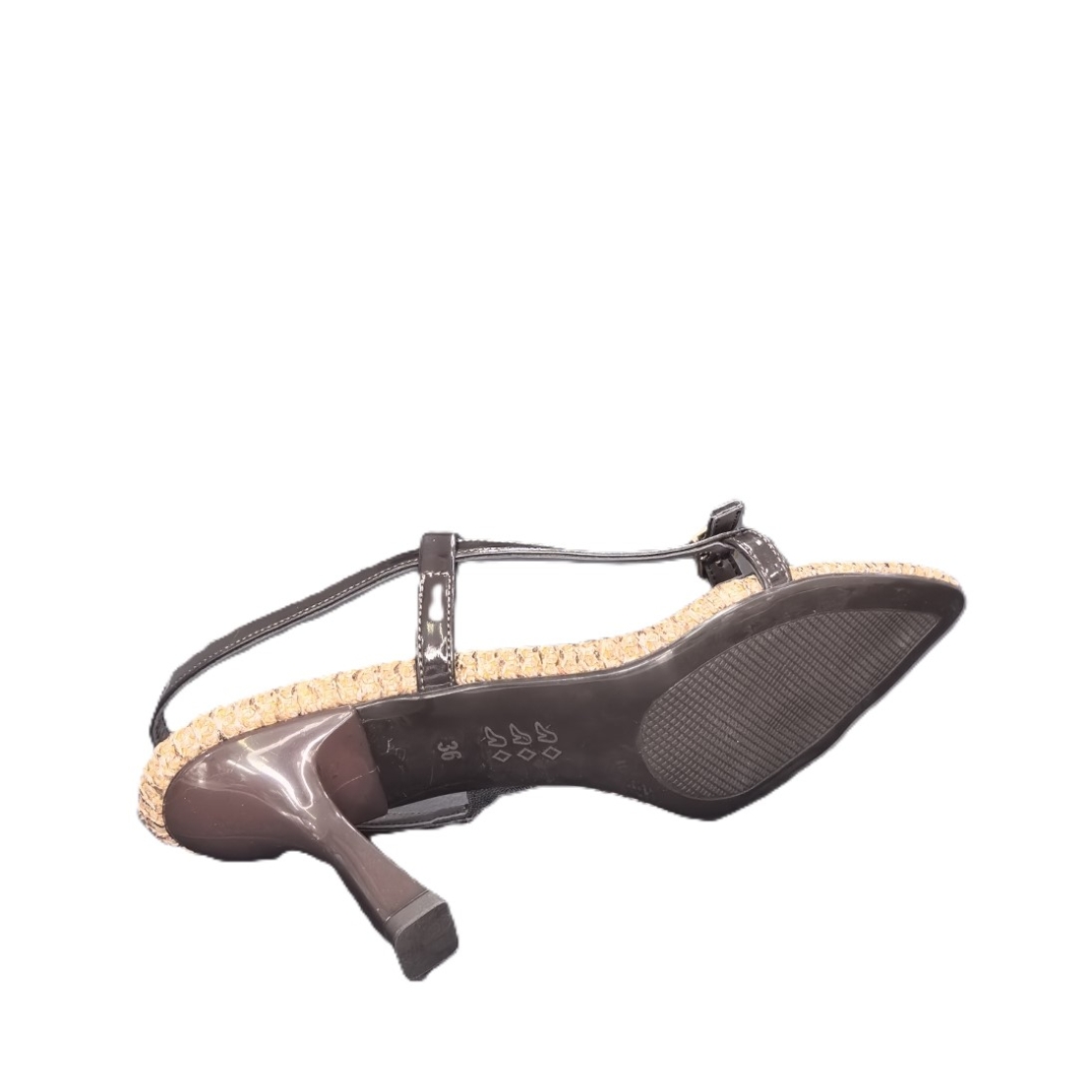 Women's elegant sandals / eco leather / 755-3/brown