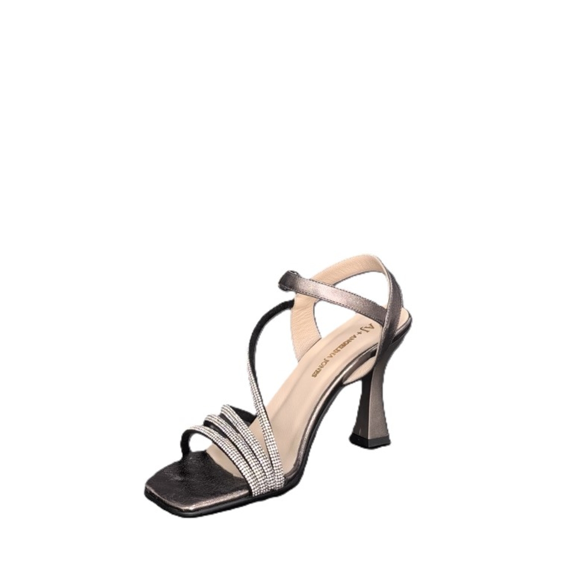 Дамски елегантни сандали / естествена кожа / никел   /713-36