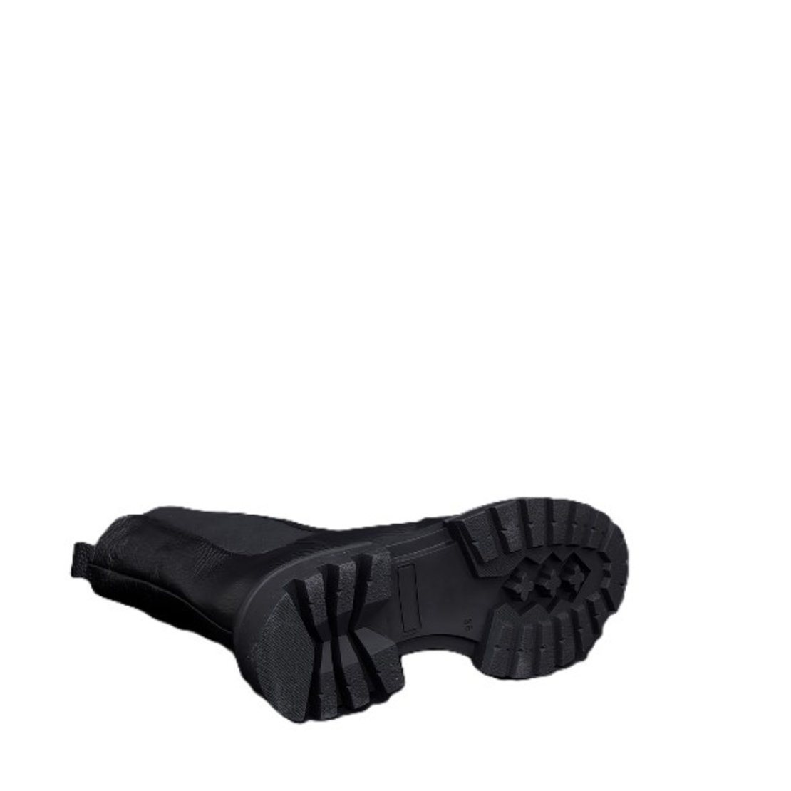 Дамски ежедневни боти / естествена кожа /  7908/ черно