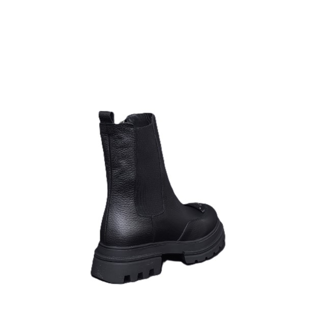 Дамски ежедневни боти / естествена кожа /  7908/ черно