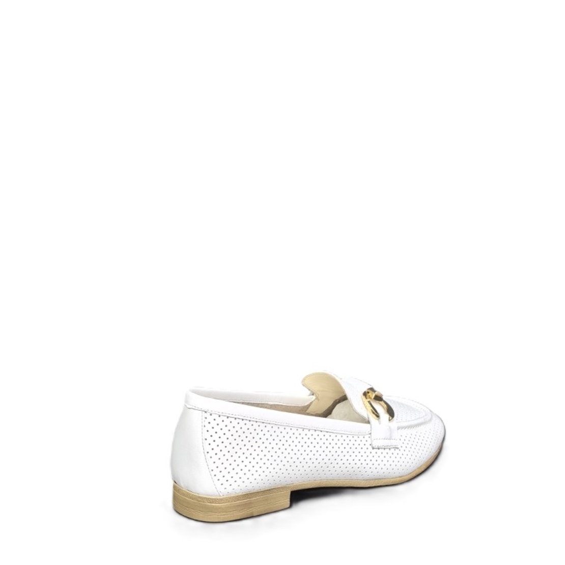 Дамски лоуфъри/ мокасини / естествена кожа /7212-7/бяло