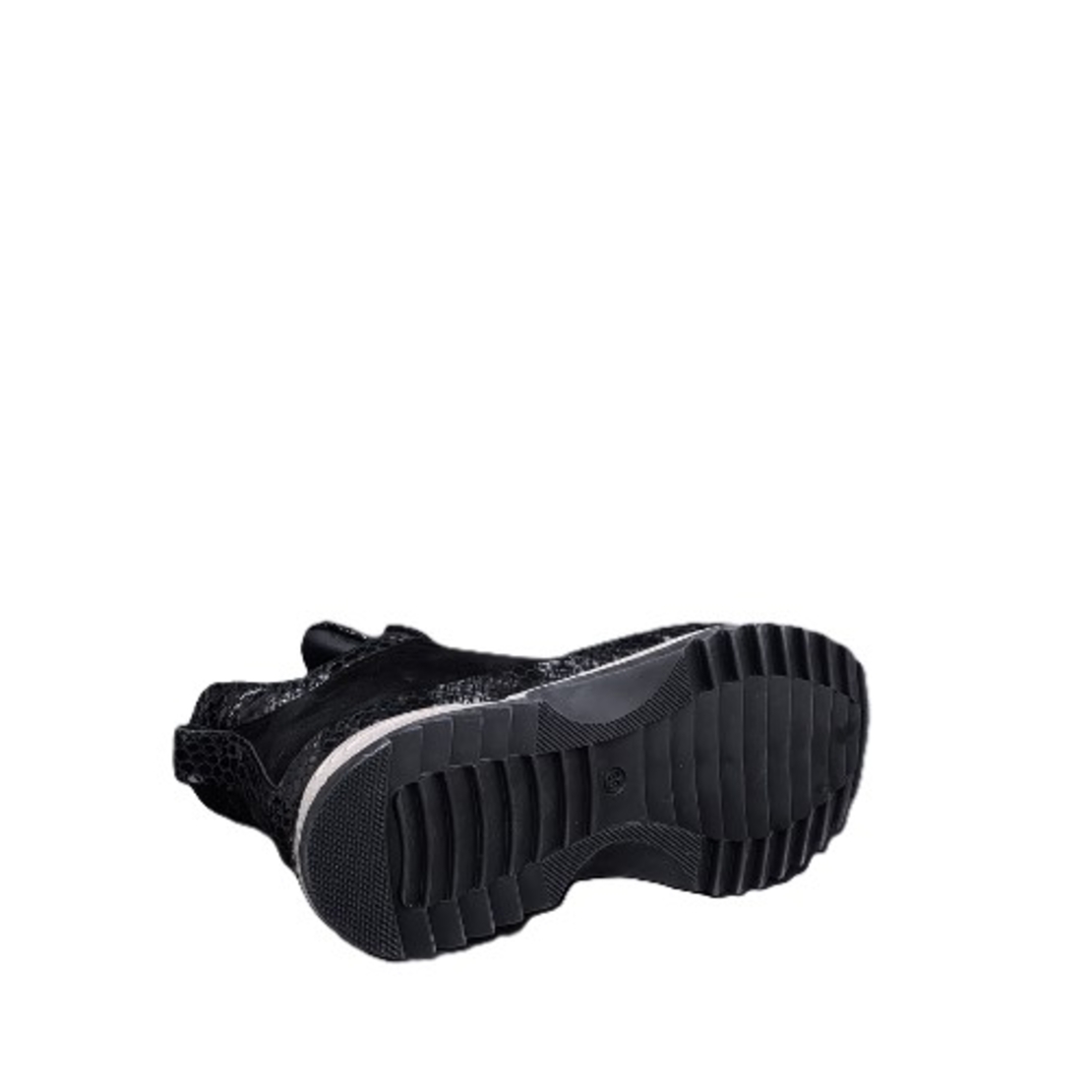Women's casual boots / genuine leather / 735-05 / black