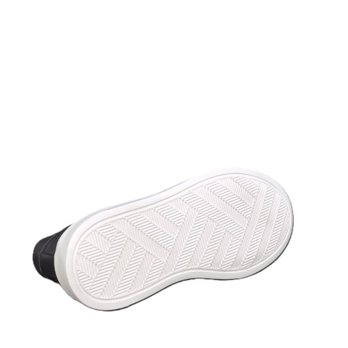 Мъжки сникърс / кец / естествена кожа / 705-5 / черно /анатомична стелка