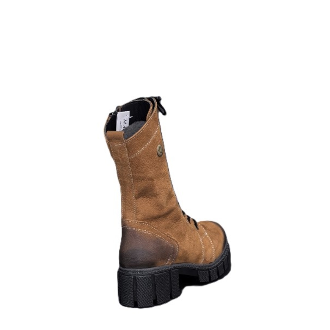 Дамски елегантни боти / естествена кожа/набук / таба/78-40