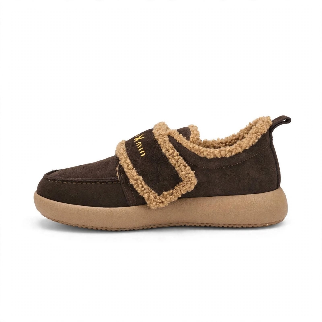 Women's loafers / genuine leather / 760-54 / brown suede