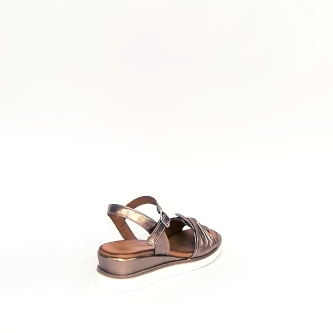 Women's sandals / genuine leather / bronze /78373