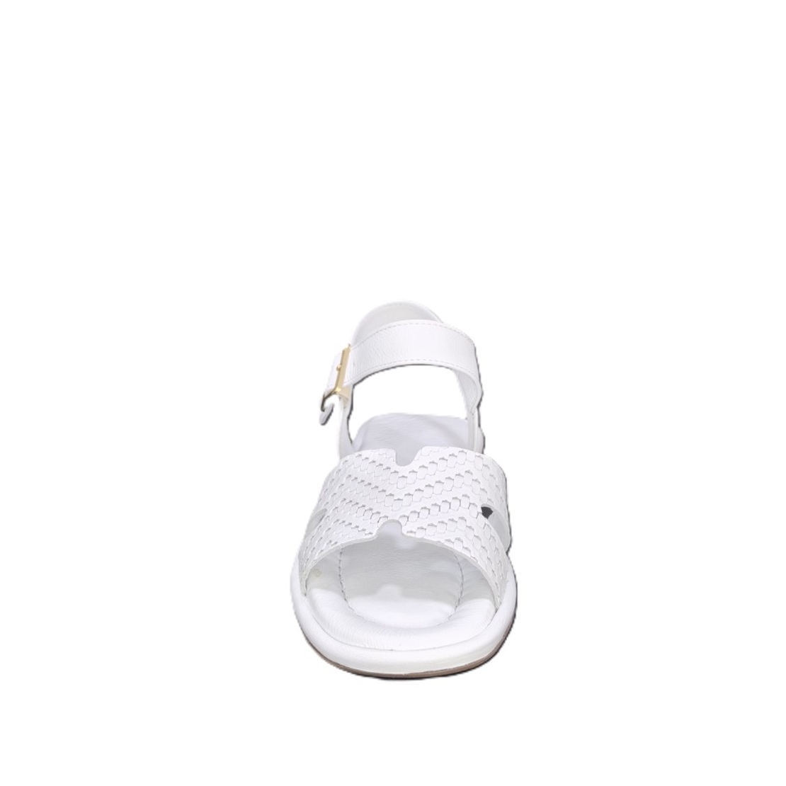 Women's sandals / genuine leather / 7296/white