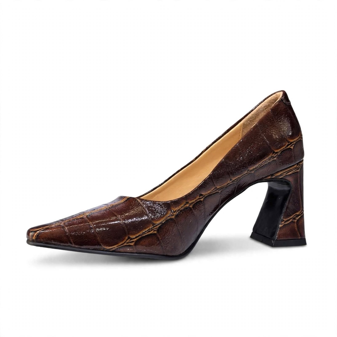 Elegant women's shoes / genuine leather / 717-71 / brown