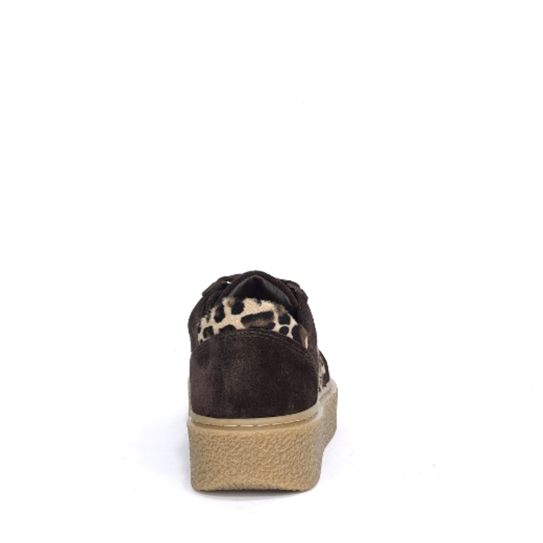 Women's sneakers / natural  leather / brown / anatomical insole/755