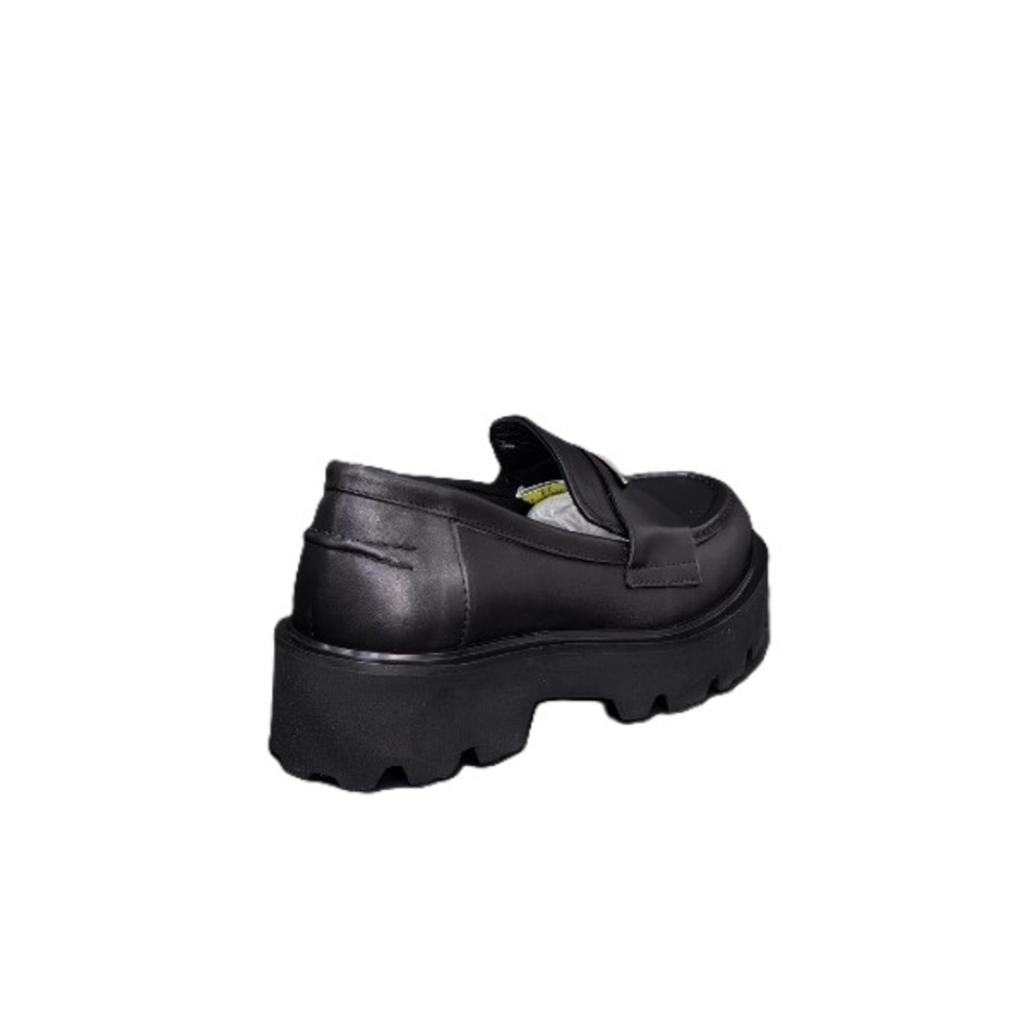 Women's moccasins / loafers / genuine leather / black /716-10