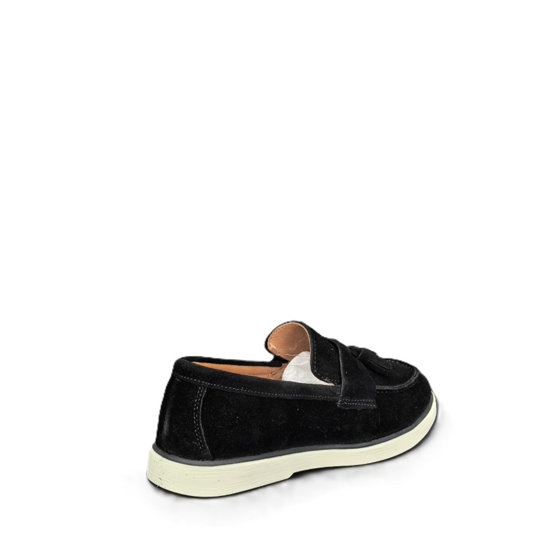 Мъжки мокасини / лоуфъри  / естествена кожа / 7123/черно/ анатомична стелка