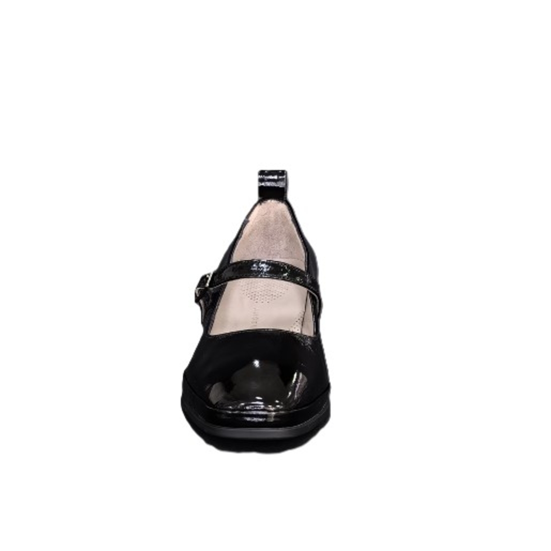 Women's casual shoes / genuine leather / anatomical insole / black / 756-46